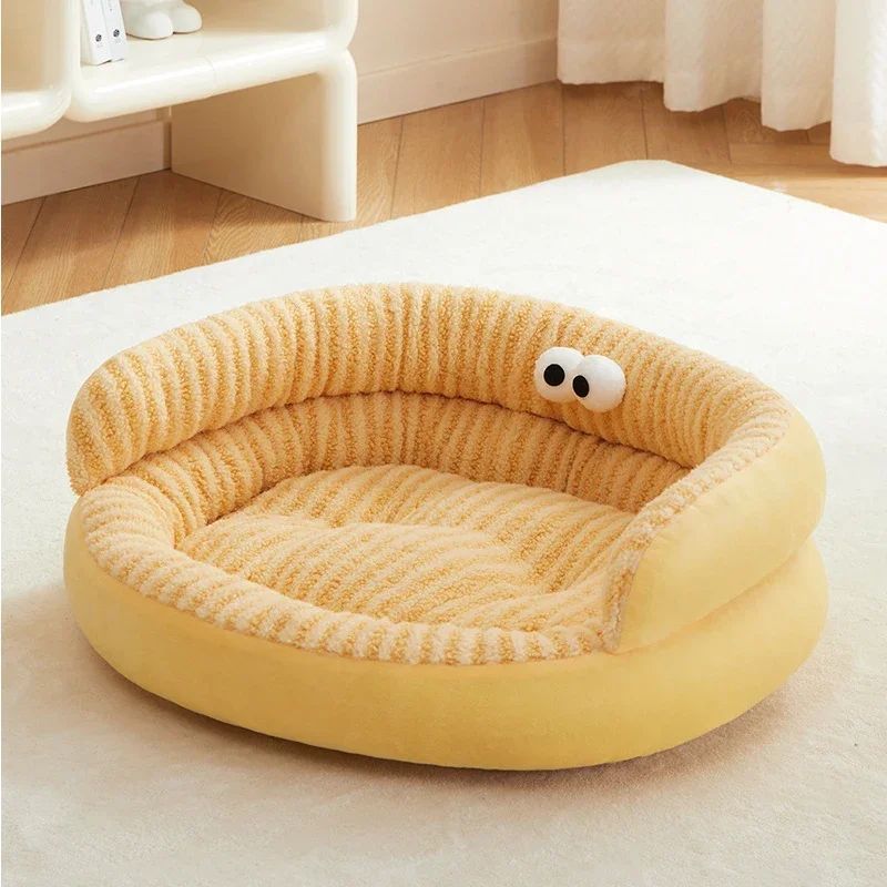 The Ultimate Comfort for Your Pets: Discover the Pet Modern Solid Color Soft Warm Bed